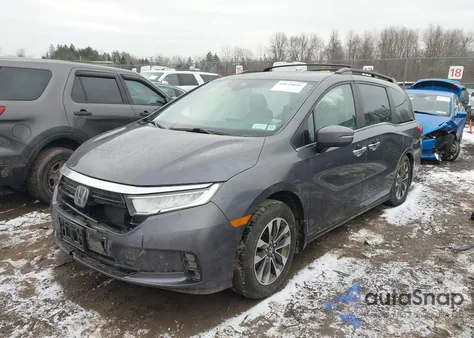 2022 Honda Odyssey Ex-L z USA, uszkodzony, nr VIN 5FNRL6H78NB062483
